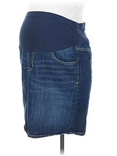Pre-owned Old Navy - Maternity Denim Skirt In Blue