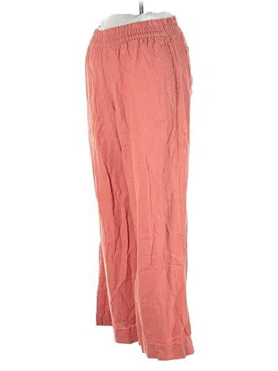 Pre-owned Old Navy - Maternity Linen Pants In Pink