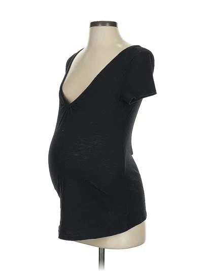 Pre-owned Old Navy - Maternity Short Sleeve T-shirt In Black