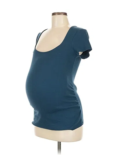 Pre-owned Old Navy - Maternity Short Sleeve T-shirt In Blue