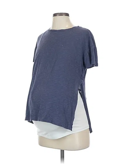 Pre-owned Old Navy - Maternity Short Sleeve T-shirt In Blue
