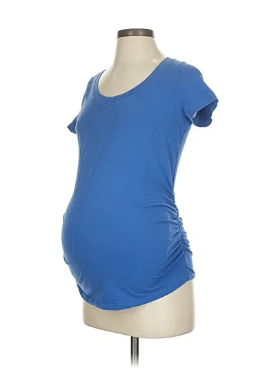 Pre-owned Old Navy - Maternity Short Sleeve T-shirt In Blue