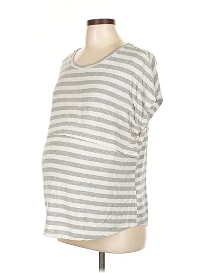 Pre-owned Old Navy - Maternity Short Sleeve T-shirt In Gray