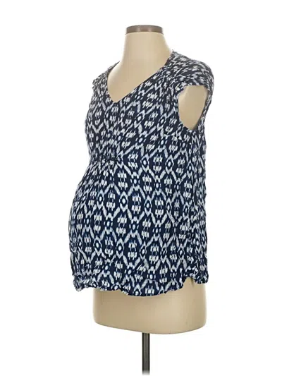 Pre-owned Old Navy - Maternity Sleeveless Blouse In Blue