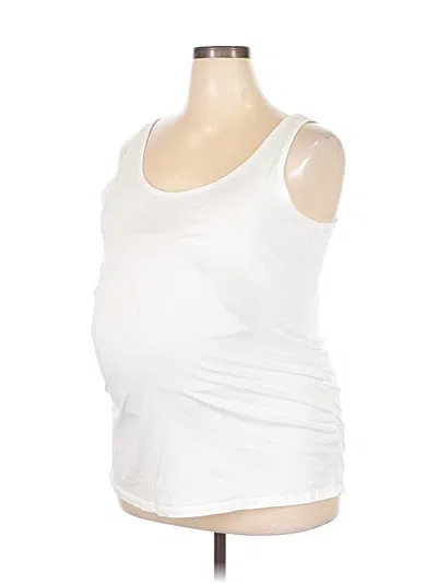 Pre-owned Old Navy - Maternity Sleeveless T-shirt In White
