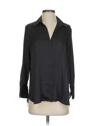 Pre-owned Old Navy 3/4 Sleeve Blouse In Black