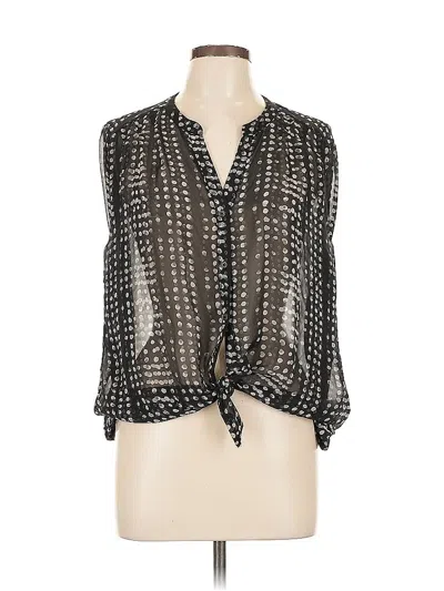 Pre-owned Old Navy 3/4 Sleeve Blouse In Black