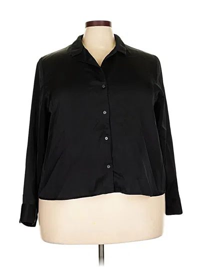 Pre-owned Old Navy 3/4 Sleeve Blouse In Black
