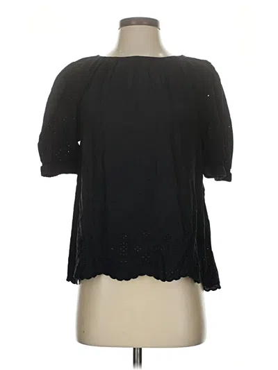 Pre-owned Old Navy 3/4 Sleeve Blouse In Black