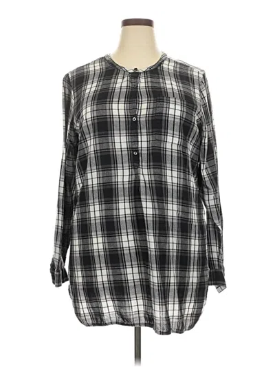 Pre-owned Old Navy 3/4 Sleeve Blouse In Black