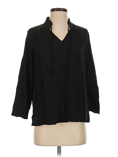 Old Navy 3/4 Sleeve Blouse In Black