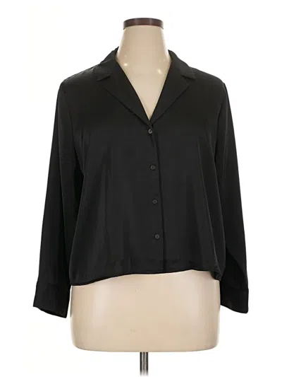Pre-owned Old Navy 3/4 Sleeve Blouse In Black