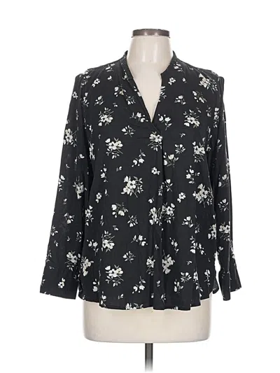 Pre-owned Old Navy 3/4 Sleeve Blouse In Black