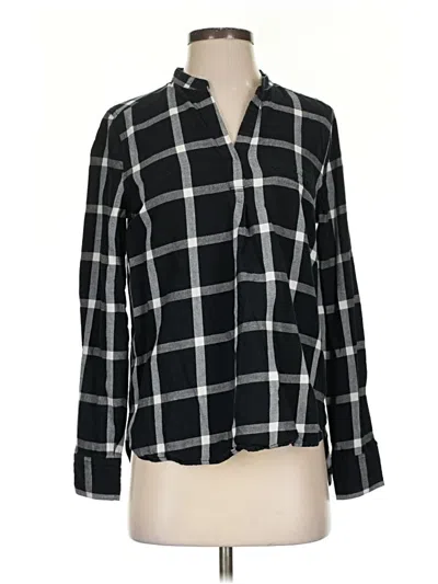 Pre-owned Old Navy 3/4 Sleeve Blouse In Black
