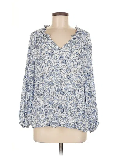 Pre-owned Old Navy 3/4 Sleeve Blouse In Blue