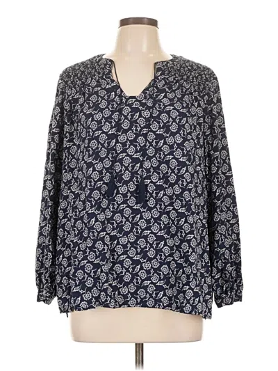 Pre-owned Old Navy 3/4 Sleeve Blouse In Blue