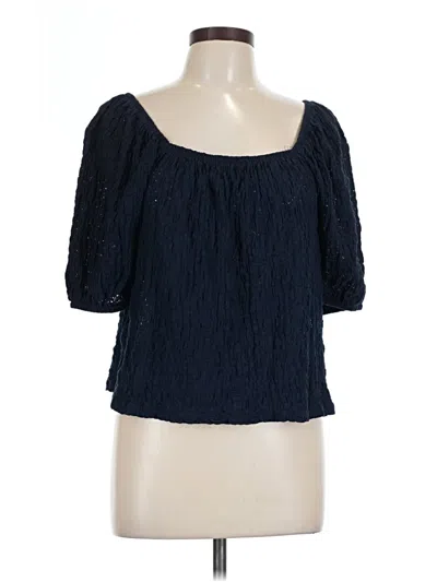 Pre-owned Old Navy 3/4 Sleeve Blouse In Blue
