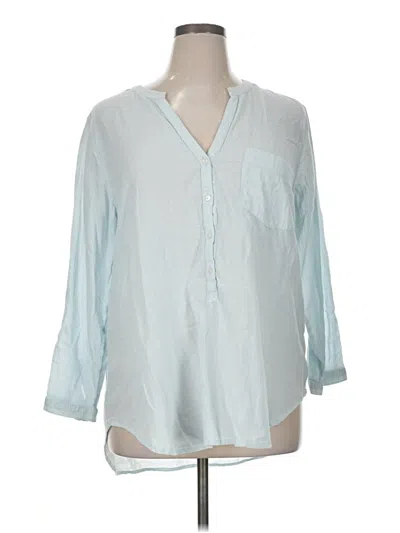 Pre-owned Old Navy 3/4 Sleeve Blouse In Blue