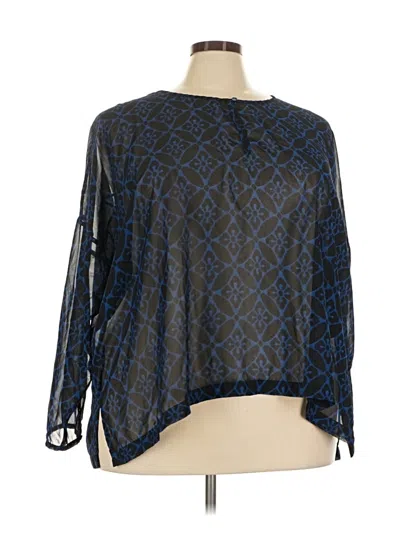 Pre-owned Old Navy 3/4 Sleeve Blouse In Blue