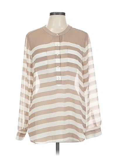 Pre-owned Old Navy 3/4 Sleeve Blouse In Brown