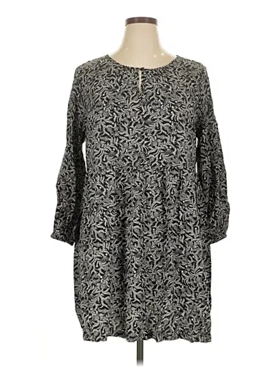 Pre-owned Old Navy 3/4 Sleeve Blouse In Gray