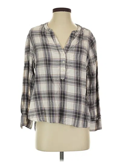 Pre-owned Old Navy 3/4 Sleeve Blouse In Gray