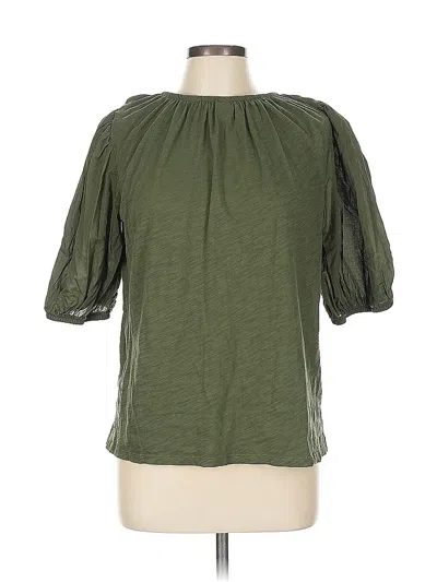 Pre-owned Old Navy 3/4 Sleeve Blouse In Green