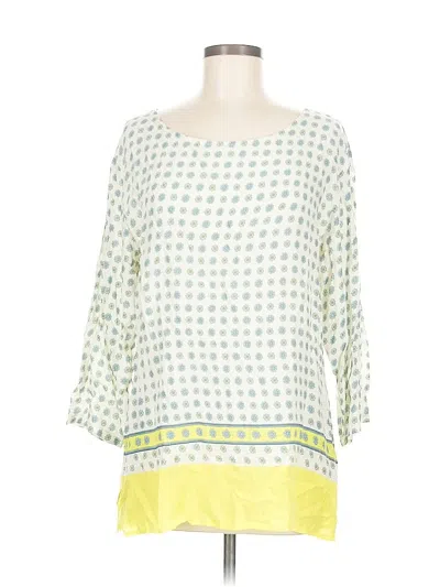 Pre-owned Old Navy 3/4 Sleeve Blouse In Green