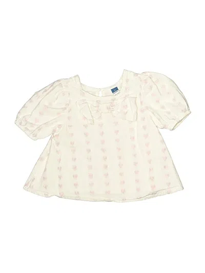 Pre-owned Old Navy Kids' 3/4 Sleeve Blouse In Ivory