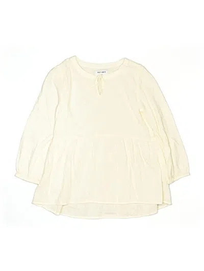 Pre-owned Old Navy Kids' 3/4 Sleeve Blouse In Ivory