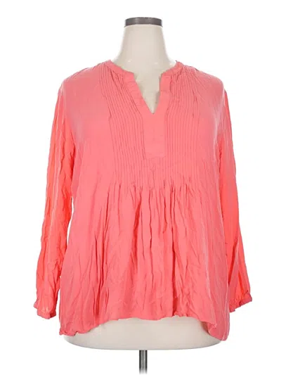 Pre-owned Old Navy 3/4 Sleeve Blouse In Pink