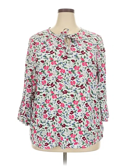 Pre-owned Old Navy 3/4 Sleeve Blouse In Pink