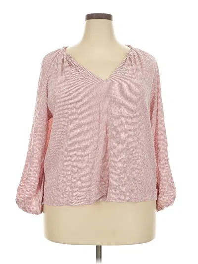 Pre-owned Old Navy 3/4 Sleeve Blouse In Pink