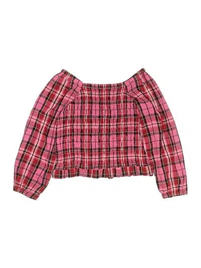 Old Navy Kids' 3/4 Sleeve Blouse In Pink