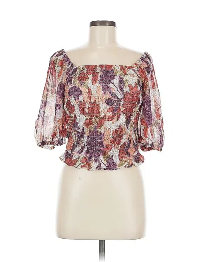 Pre-owned Old Navy 3/4 Sleeve Blouse In Purple