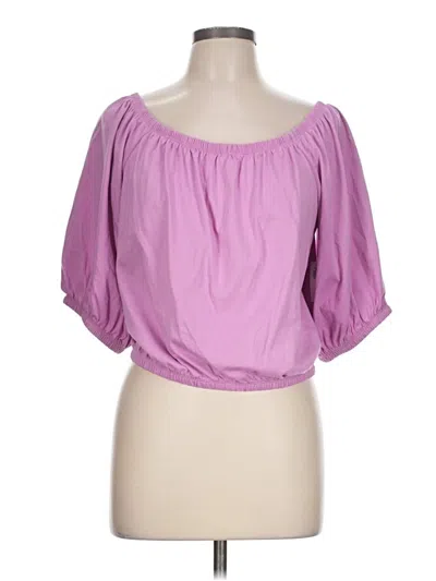 Old Navy 3/4 Sleeve Blouse In Purple