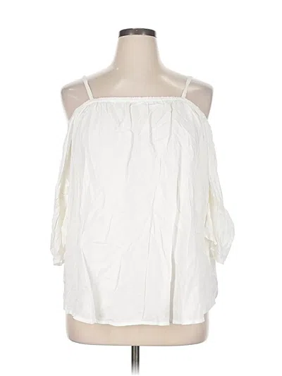 Pre-owned Old Navy 3/4 Sleeve Blouse In White