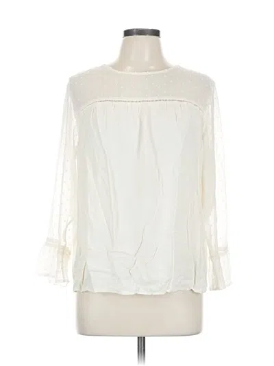 Pre-owned Old Navy 3/4 Sleeve Blouse In White