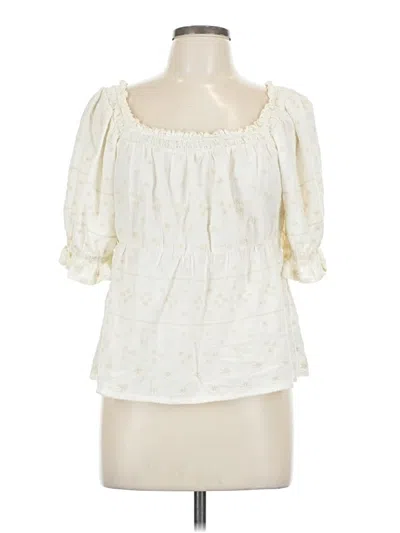 Pre-owned Old Navy 3/4 Sleeve Blouse In White