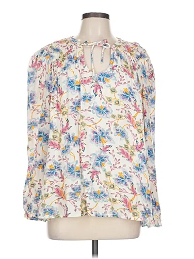 Pre-owned Old Navy 3/4 Sleeve Blouse In White
