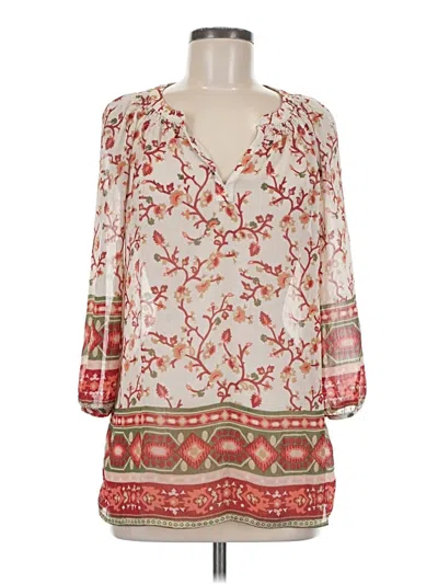 Pre-owned Old Navy 3/4 Sleeve Blouse In White