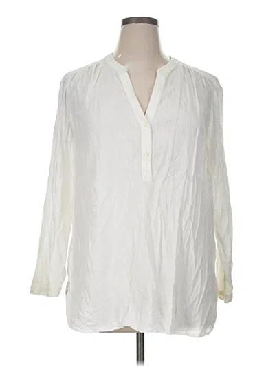 Pre-owned Old Navy 3/4 Sleeve Blouse In White