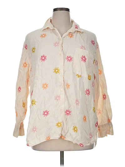 Pre-owned Old Navy 3/4 Sleeve Blouse In White