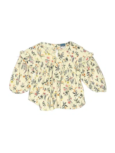 Pre-owned Old Navy Babies' 3/4 Sleeve Blouse In Yellow