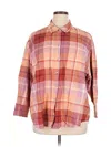 Old Navy 3/4 Sleeve Button Down Shirt In Pattern