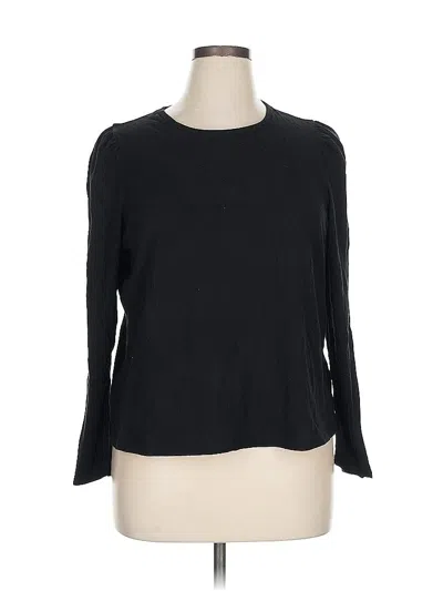 Pre-owned Old Navy 3/4 Sleeve T-shirt In Black