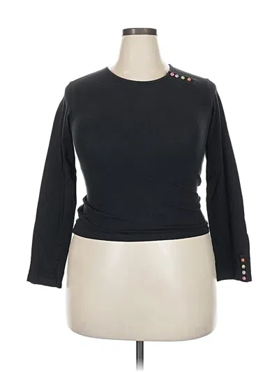 Pre-owned Old Navy 3/4 Sleeve T-shirt In Black