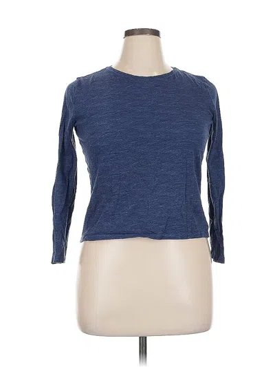 Pre-owned Old Navy 3/4 Sleeve T-shirt In Blue