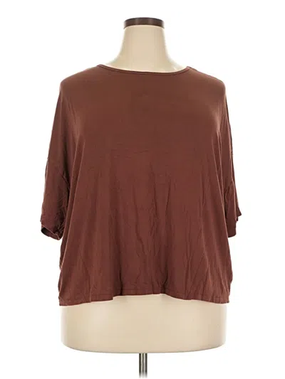Pre-owned Old Navy 3/4 Sleeve T-shirt In Brown