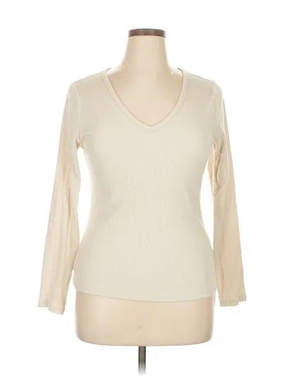 Pre-owned Old Navy 3/4 Sleeve T-shirt In White